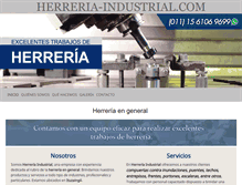 Tablet Screenshot of herreria-industrial.com